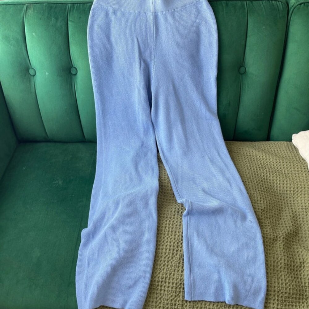 Blue Stretchy Pants